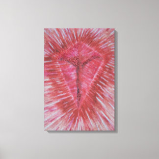 Jesus på korset (39,4 x 57,33cm, 15,5" x 22,6") canvastryck