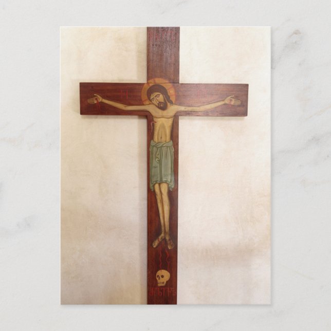 Jesus på korset konst vykort (Framsida)
