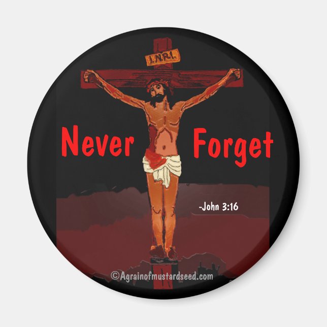 Jesus på korset magnet (Framsidan)