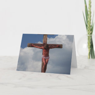 Jesus på Påsk-hälsningskortet i kor Helgkort
