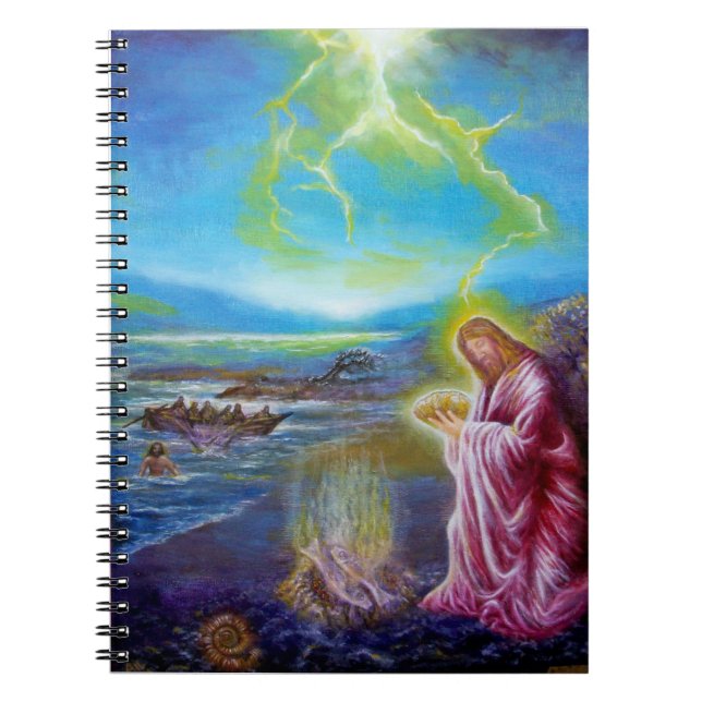 JESUS PÅ SEASHORE, St John 21 Anteckningsbok (Framsidan)