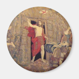 Jesus på uppståndelsetapestryen i Vaticanen Magnet
