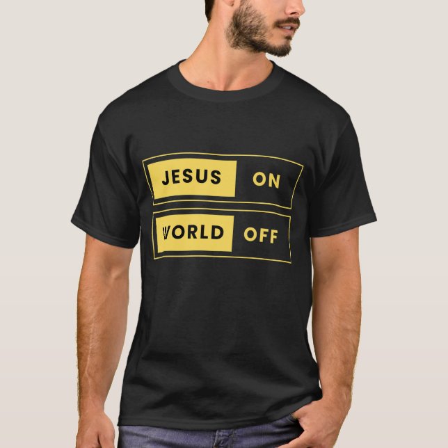 Jesus, PÅ. Värld, AV T Shirt (Framsida)