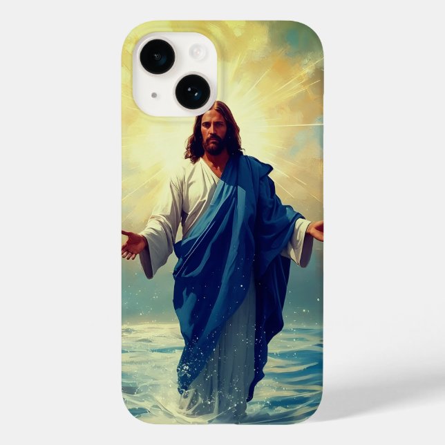 Jesus på Vatten iPhone/iPad-väska (Baksida)
