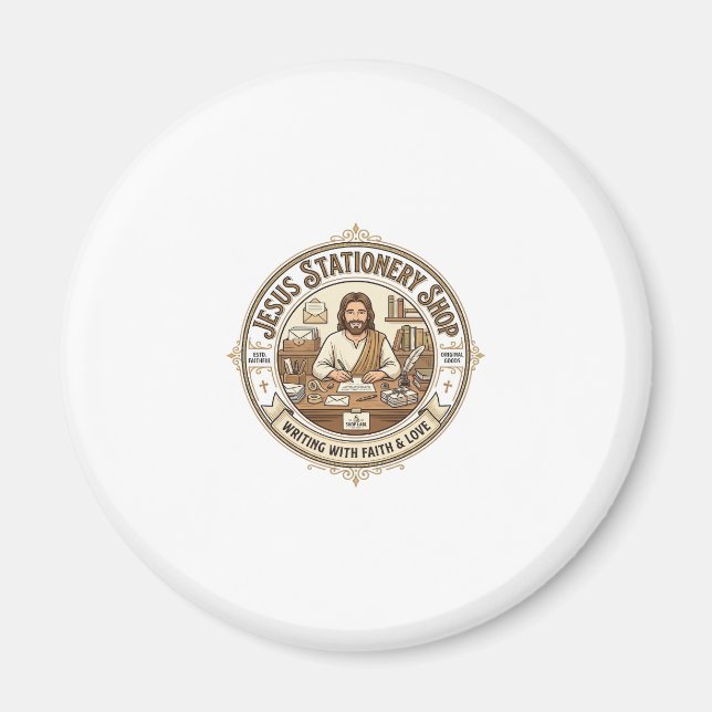 Jesus Pappershandel Jesus Pappershandel Kristus Magnet (Framsidan)