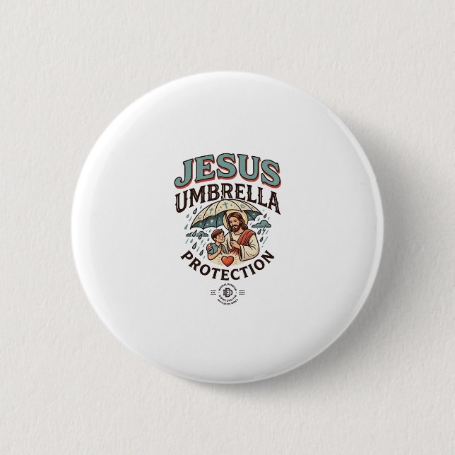 Jesus Paraply Skydd Jesus Paraply Skydd Knapp (Framsida)