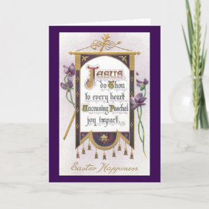 Jesus Påsk Banner Helgdag Card Helgkort
