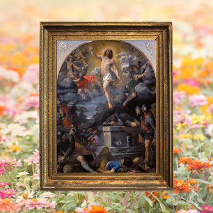 Jesus Påsk, den katolska konsthandlingen Poster