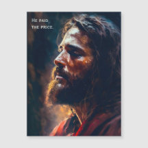 Jesus Påsk - han Betalade Prisa - inlösta Magnet
