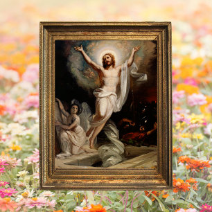 Jesus Påsk, kristen katolsk kyrkogård Poster