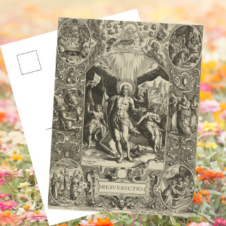 Jesus Påsk, kristen katolsk rekurtion Helg Vykort