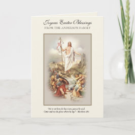 Jesus Påsk Resurrection Prayer Scripture Helgkort