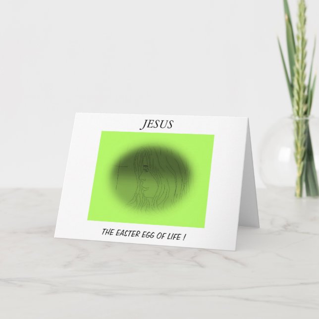 JESUS PÅSKÄGGET LIV! HELGKORT (Framsida)