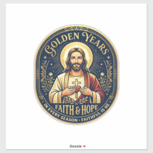 Jesus Pensionering Vintage T-Shirt Kristna Klistermärken