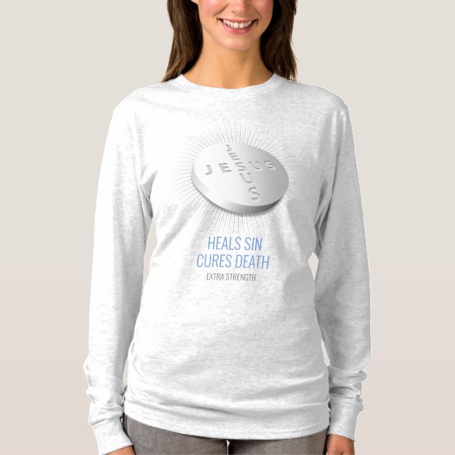 Jesus Pill - Anpassadet Faith Pray Hope Gud T Shirt (Framsida)