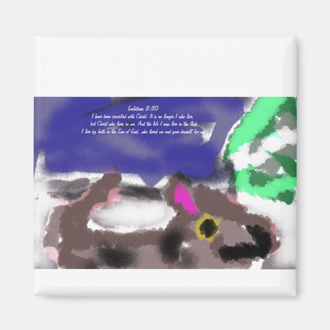 Jesus plan kärlek magnet (Framsidan)