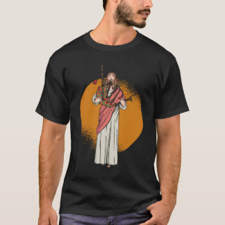 Jesus Playing Bagpipes - Bagpipe Scottish Music T Shirt