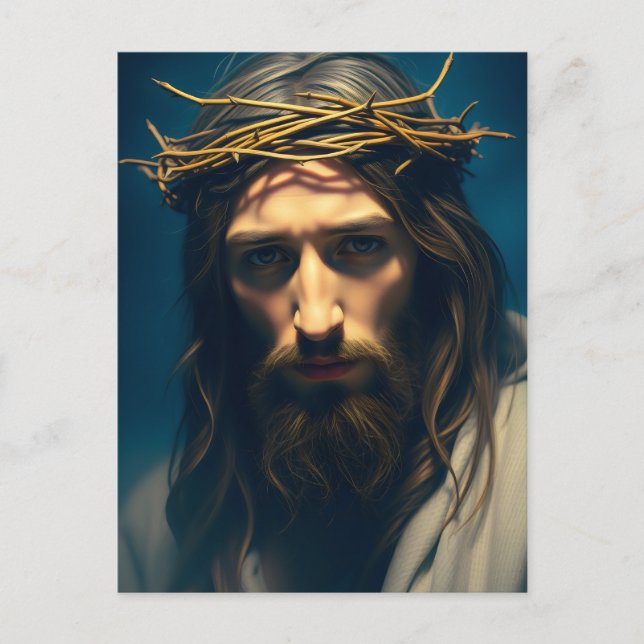 Jesus Portrait Vykort (Framsida)