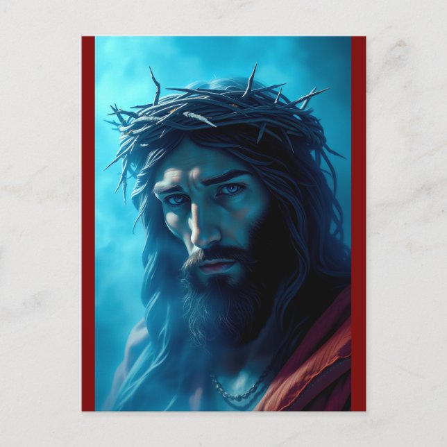 Jesus Portrait Vykort (Framsida)