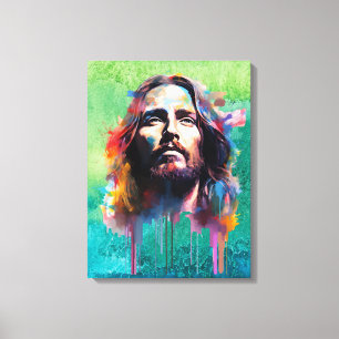 Jesus Porträtt Kanvastryck