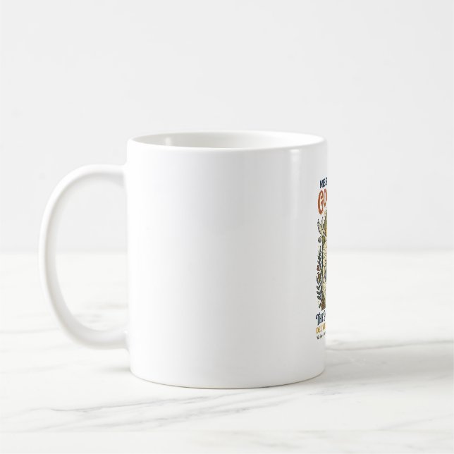 Jesus Postarbetare Leverans Tröja Tro Baserad Des Kaffemugg (Vänster)