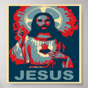 Jesus Poster (Obama Stil)