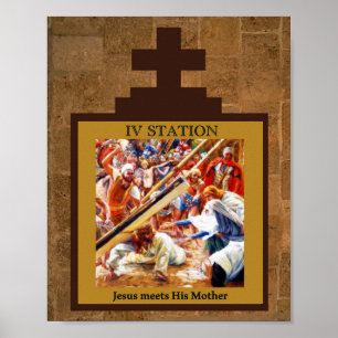 Jesus Poster sin Mor Station 4