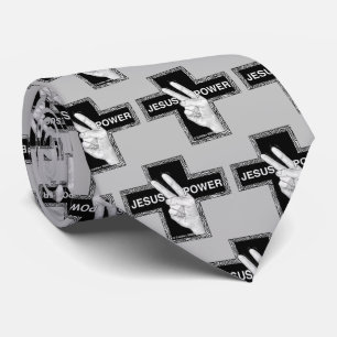 Jesus Power christian kor tie Slips