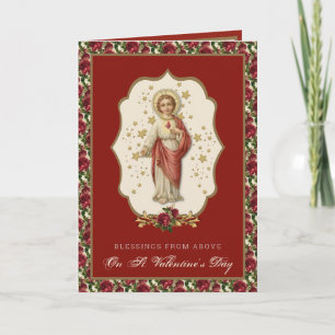 Jesus Prayer Card-Religiösa på Alla hjärtans dag Kort