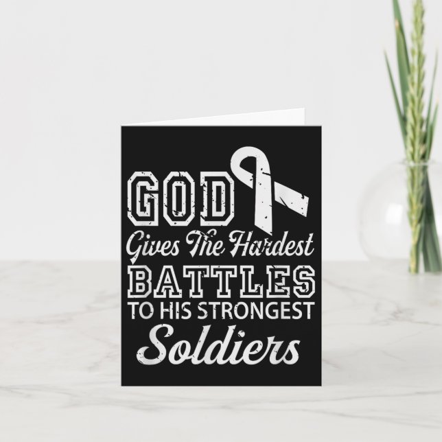 Jesus Prayer Lung Cancer Warrior Gift Lung Cancer Kort (Framsida)