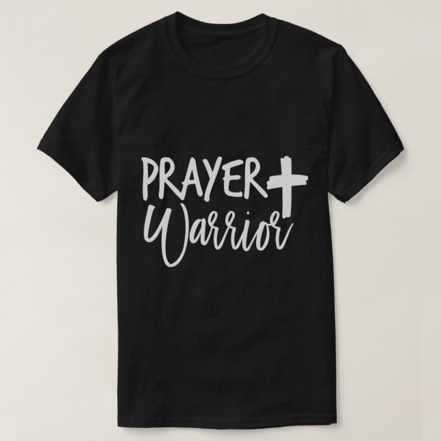 Jesus Prayer Warrior T Shirt (Design framsida)