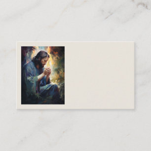 Jesus Praying Affärskorts Visitkort