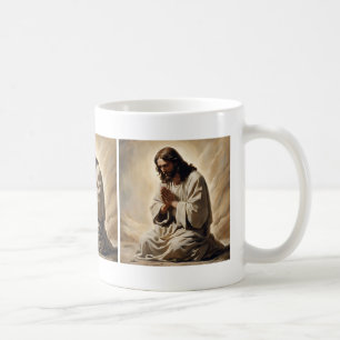 Jesus Praying Coffee Mugg