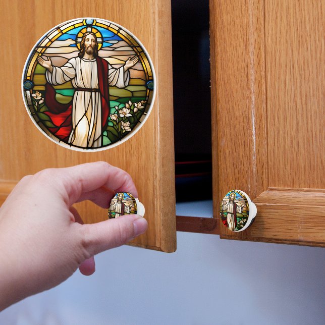 Jesus Praying Knopp (Skapare uppladdad)