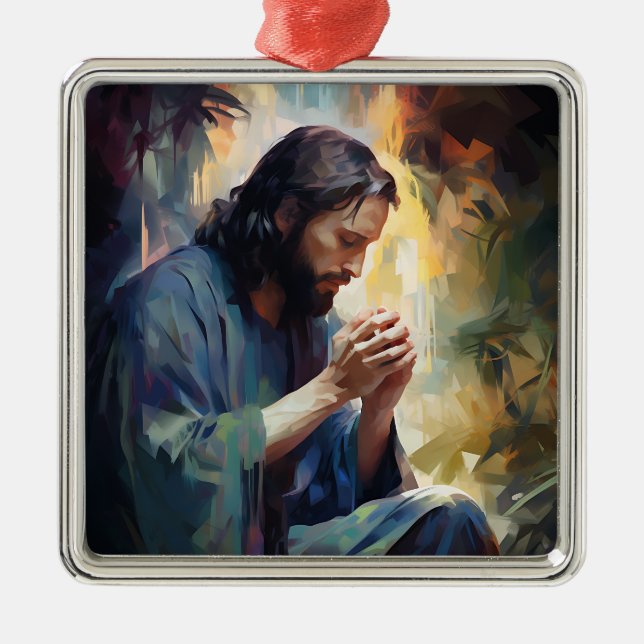 Jesus Praying Ornament (Framsidan)