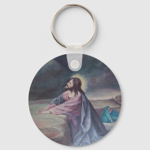 Jesus Praying på Gethsemane Nyckelring