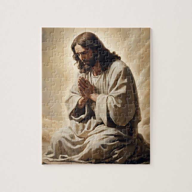Jesus Praying Puzzle Pussel (Vertikal)