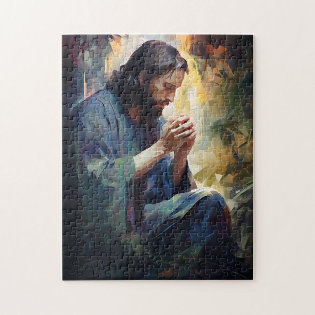 Jesus Praying Puzzle Pussel (Vertikal)