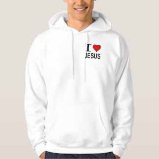 Jesus presenterar i Kärlek Jesus Logotyp på en ZP Sweatshirt Med Luva