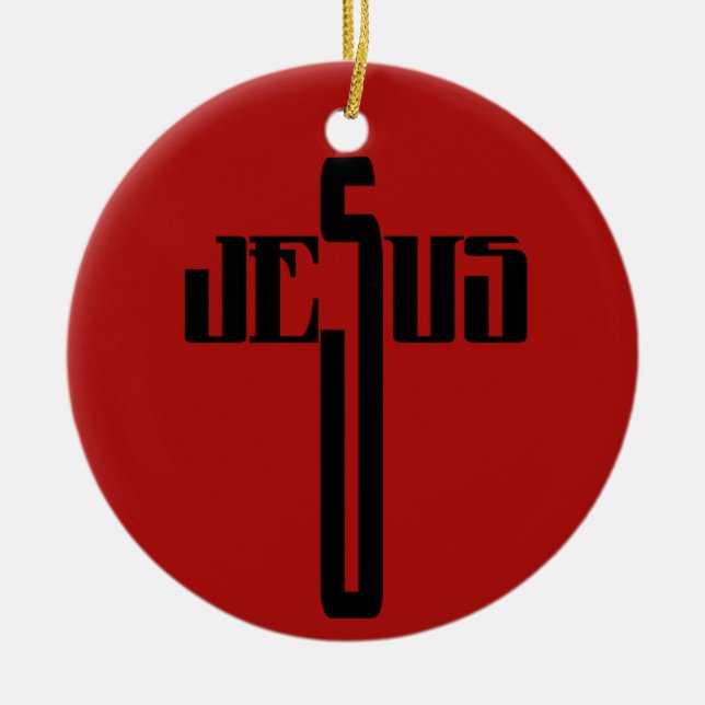 "Jesus" prydnad Julgransprydnad Keramik (Framsidan)
