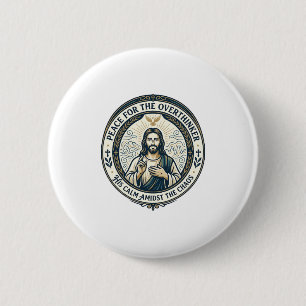 Jesus Psykisk Hälsa Bekräftelser T-Shirt Inspirati Knapp