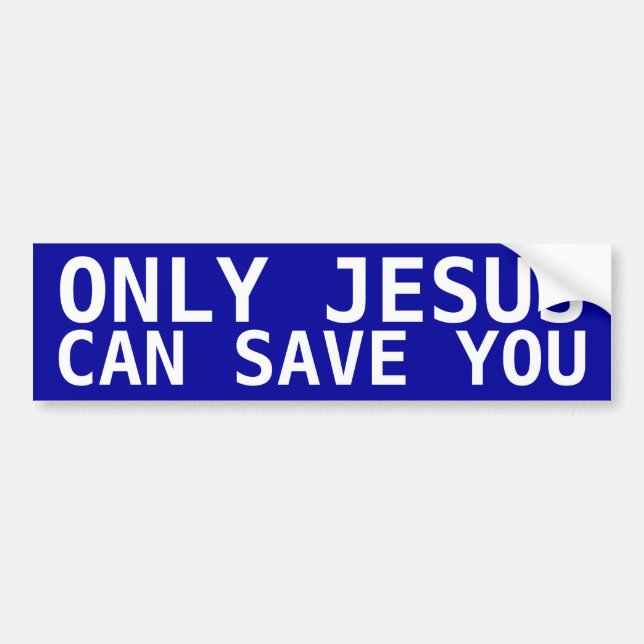 Jesus Räddar Bildekal (Framsidan)