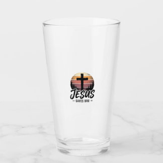 Jesus Räddar Bro Vintage Kristet Kors Shirt Desi Glaskopp