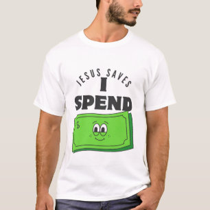 Jesus räddar mig att spendera t shirt
