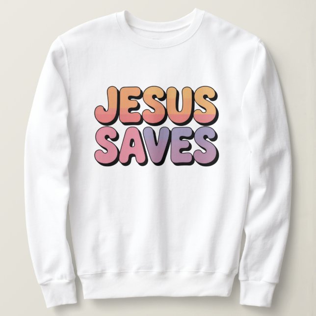 Jesus räddar t shirt (Design framsida)