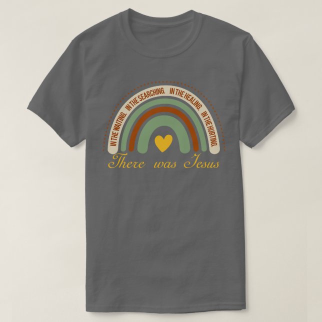 Jesus Rainbow Christian Rainbow Kärlek Jes T Shirt (Design framsida)
