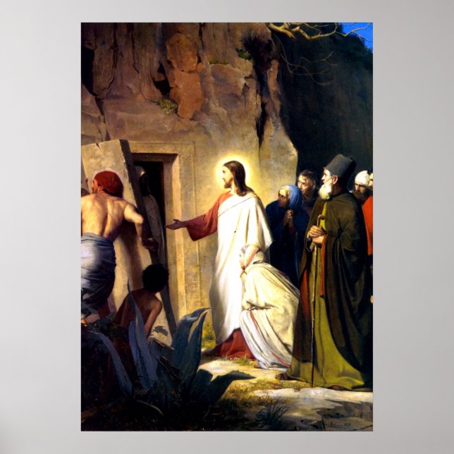 Jesus Raising Lazarus från Döda Poster (Framsidan)