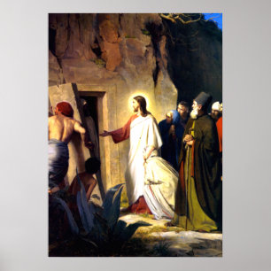Jesus Raising Lazarus från Döda Poster