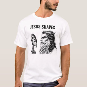 Jesus rakar sig - Roligt Jesus-meme T Shirt