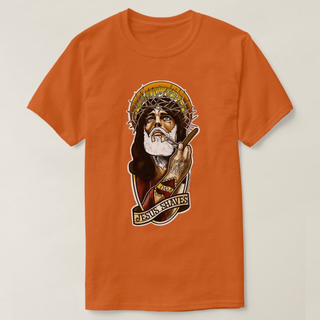 Jesus rakar t shirt (Design framsida)
